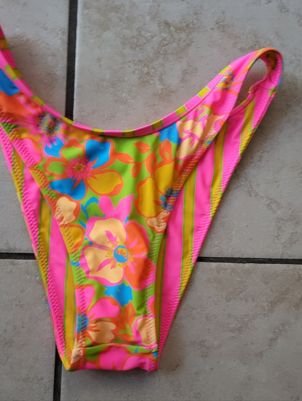 Wild Fable Electric Neon Reversable Small Bikini Botttom